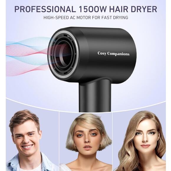 NWT Silver High-Speed Brushless Motor Negative Ionic Hair Dryer Diffuser Nozzle - Picture 5 of 9